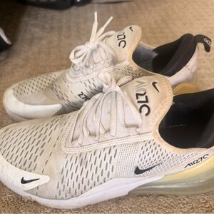 Nike White & Black Air Max 270 Sneakers